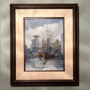 Canadian Nautical Oil Painting by Elmar Kopple